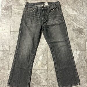 Men’s Banana Republic  Grey Medium Wash Relaxed Fit Denim Jeans 33x30